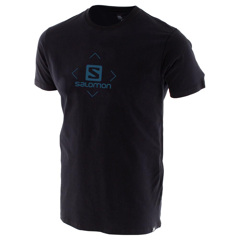 Salomon BOXED IN SS M Camisetas Hombre - Negras - Colombia (47159-RGVZ)